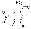 3-Bromo-4-methyl-5-nitrobenzoic acid Structure,34345-20-5Structure