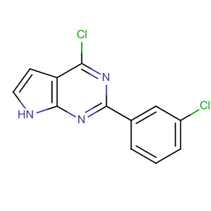 4-Chloro-2-(3-chlorophenyl)-7h-pyrrolo[2,3-d]pyrimidine Structure,343632-99-5Structure