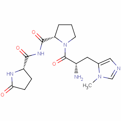 (2S)-n-[(2s)-1-[(2s)-2-amino-3-(3-methylimidazol-4-yl)propanoyl]pyrrolidine-2-carbonyl]-5-oxopyrrolidine-2-carboxamide Structure,34367-54-9Structure