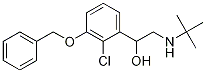 1-(3-(Benzyloxy)-2-chlorophenyl)-2-(tert-butylamino)ethanol Structure,343973-86-4Structure