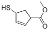 2-Cyclopentene-1-carboxylicacid,4-mercapto-,methylester(9ci) Structure,344324-77-2Structure