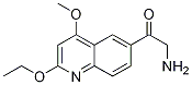 2-氨基-1-(2-乙氧基-4-甲氧基喹啉-6-基)乙酮结构式_344337-44-6结构式