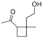 Ethanone,1-[2-(2-hydroxyethyl)-2-methylcyclobutyl ]-(9ci) Structure,344747-12-2Structure