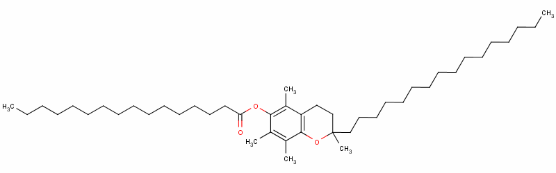 (2-Hexadecyl-2,5,7,8-tetramethylchroman-6-yl) hexadecanoate Structure,34562-29-3Structure