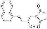 1-[2-Hydroxy-3-(1-naphthalenyloxy)propyl]-2,5-pyrrolidinedione Structure,345931-85-3Structure