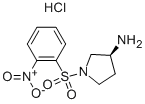 (S)-1-(2-nitro-benzenesulfonyl)-pyrrolidin-3-ylamine hydrochloride Structure,346421-67-8Structure