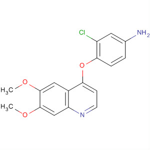 3-Chloro-4-[(6,7-dimethoxy-4-quinolyl)oxy]aniline Structure,347161-75-5Structure