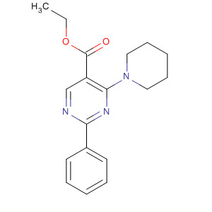 2-苯基-4-哌啶-1-基-嘧啶-5-羧酸乙酯结构式_34753-22-5结构式