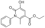 3-Pyridinecarboxylic acid, 1,6-dihydro-5-hydroxy-2-methyl-6-oxo-1-phenyl-, ethyl ester Structure,34844-77-4Structure