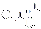 (9Ci)-2-(乙酰基氨基)-N-环戊基-苯甲酰胺结构式_348614-32-4结构式