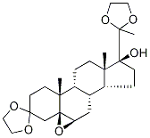 (5Alpha,6alpha)-epoxy-17alpha-hydroxy-pregnane-3,20-dione-3,20-bis(ethyleneketal) Structure,3496-78-4Structure