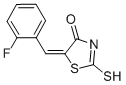 (5E)-5-(2-Fluorobenzylidene)-2-mercapto-1,3-thiazol-4(5H)-one Structure,350-22-1Structure