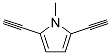 1H-pyrrole,2,5-diethynyl-1-methyl-(9ci) Structure,350474-27-0Structure