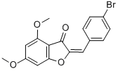 2-(4-Bromobenzylidene)-4,6-dimethoxybenzofuran-3-one Structure,350982-89-7Structure