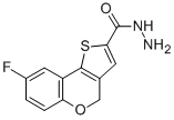 8-Fluoro-4H-[1]-benzopyrano[4,3-b]thiophene-2-carboxylic acid hydrazide Structure,351003-41-3Structure