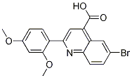 6-Bromo-2-(2,4-dimethoxyphenyl)quinoline-4-carboxylic acid Structure,351329-40-3Structure