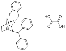 Cis-2-(diphenylmethyl)-n-[(2-iodophenyl)methyl ]-1-azabicyclo[2.2.2]octan-3-amine oxalate salt Structure,351351-06-9Structure