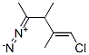 (9Ci)-1-氯-4-二氮杂-2,3-二甲基-1-戊烯结构式_35147-19-4结构式