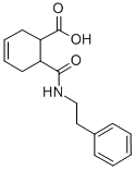 6-苯乙基氨基甲酰-3-环己烯羧酸结构式_351982-48-4结构式