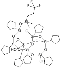 [[Dimethyl(trifluoromethyl)ethyl]silyloxy]heptacyclopentyltricycloheptasiloxanediol Structure,352538-85-3Structure