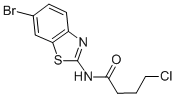 Butanamide,n-(6-bromo-2-benzothiazolyl)-4-chloro- Structure,352703-13-0Structure