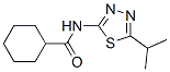 (9CI)-N-[5-(1-甲基乙基)-1,3,4-噻二唑-2-基]-环己烷羧酰胺结构式_353467-82-0结构式