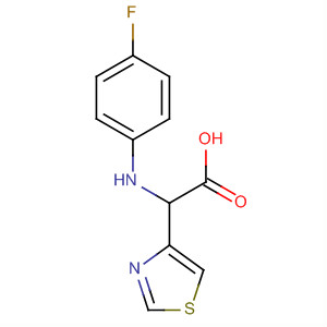 [2-(4-Fluoro-phenylamino)-thiazol-4-yl]-acetic acid Structure,354124-90-6Structure