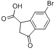 6-Bromo-2,3-dihydro-3-oxo-1h-indene-1-carboxylic acid Structure,354580-62-4Structure