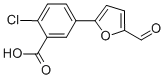 2-Chloro-5-(5-formylfuran-2-yl)benzoic acid Structure,355142-36-8Structure