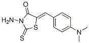 3-氨基-5-[1-(4-二甲基氨基苯基)-(z)-亚甲基]-2-硫氧代-噻唑烷-4-酮结构式_35533-27-8结构式