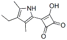 3-Cyclobutene-1,2-dione,3-(4-ethyl-3,5-dimethyl-1h-pyrrol-2-yl)-4-hydroxy-(9ci) Structure,357657-16-0Structure