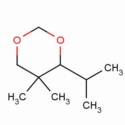 1,3-Dioxane, 5,5-dimethyl-4-(1-methylethyl)- Structure,3583-00-4Structure