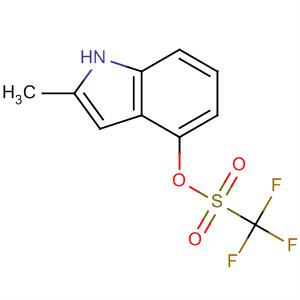 2-Methyl-1h-indol-4-yl trifluoromethanesulfonate Structure,359585-96-9Structure