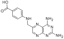 4-[[(2,4-Diamino-6-pteridinyl)methyl]amino]benzoic acid Structure,36093-85-3Structure