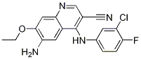 6-氨基-4-(3-氯-4氟苯氨基)-7-乙氧基喹啉-3-腈结构式_361162-95-0结构式