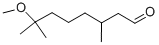 7-Methoxy-3,7-dimethyloctanal Structure,3613-30-7Structure