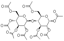 4-O-(2,3,4,6-四-O-乙酰基)-β-D-吡喃(型)葡糖基-D-吡喃(型)葡糖四乙酸酯结构式_3616-19-1结构式