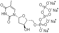 Thymidine5-triphosphatetetrasodiumsalt Structure,3624-46-2Structure