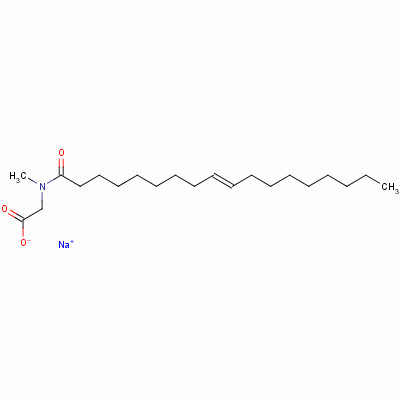 Glycine, n-methyl-n-(1-oxo-9-octadecenyl)-, sodium salt Structure,3624-77-9Structure