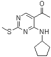 1-(4-Cyclopentylamino-2-methylsulfanylpyrimidin-5-yl)ethanone Structure,362656-11-9Structure