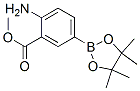 2-氨基-5-(4,4,5,5-四甲基-1,3,2-二噁硼烷-2-基)苯甲酸甲酯结构式_363185-87-9结构式