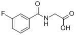 (3-Fluoro-benzoylamino)-acetic acid Structure,366-47-2Structure