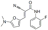 2-Propenamide,2-cyano-3-[5-(dimethylamino)-2-furanyl ]-n-(2-fluorophenyl)- Structure,366460-90-4Structure