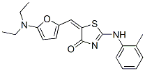 4(5H)-thiazolone,5-[[5-(diethylamino)-2-furanyl ]methylene]-2-[(2-methylphenyl)amino]- Structure,366461-03-2Structure