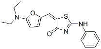 5-[[5-(二乙基氨基)-2-呋喃]亚甲基]-2-(苯基氨基)-4(5H)-噻唑酮结构式_366826-63-3结构式