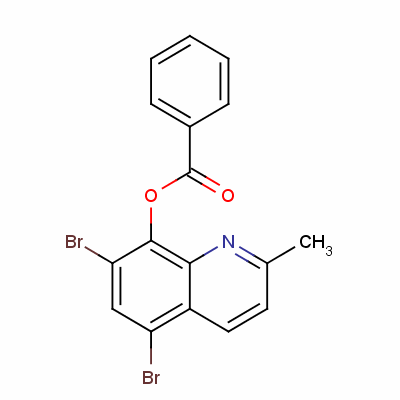 5,7-Dibromo-8-hydroxyquinaldine Structure,3684-46-6Structure