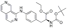 (S)-3-(4-(2,7-萘啶-1-基氨基)苯基)-2-(叔丁氧基羰基氨基)丙酸乙酯结构式_369648-62-4结构式