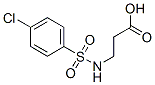 3-{[(4-氯苯基)磺酰基]氨基}丙酸结构式_36974-65-9结构式