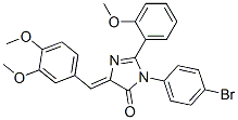 3-(4-溴苯基)-5-[(3,4-二甲氧基苯基)亚甲基]-3,5-二氢-2-(2-甲氧基苯基)-4H-咪唑-4-酮结构式_370090-03-2结构式