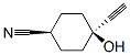 Cyclohexanecarbonitrile,4-ethynyl-4-hydroxy-,cis-(9ci) Structure,370147-90-3Structure